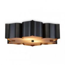 Grand lotus_currey plafon 3xE27 12W czarno/złoty